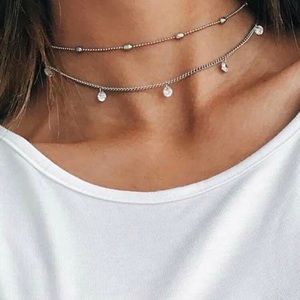 💎 SOLD Beautiful rhinestone layer choker necklace